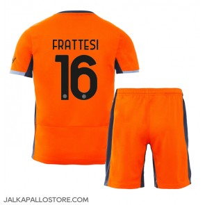 Inter Milan Davide Frattesi #16 Kolmaspaita Lapsille 2023-24 Lyhythihainen (+ shortsit)